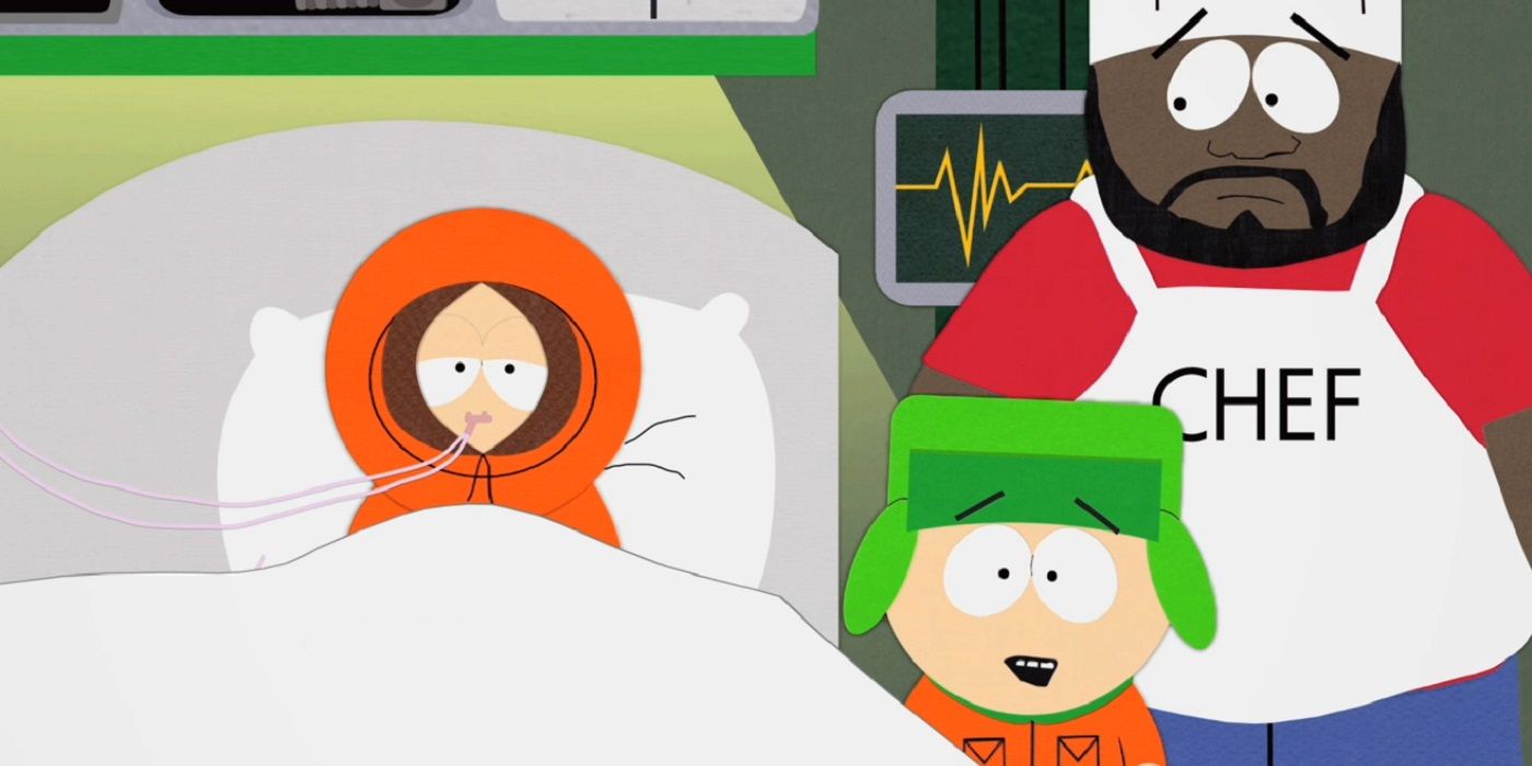 Kenny actually dying in the South Park episode Kenny Dies