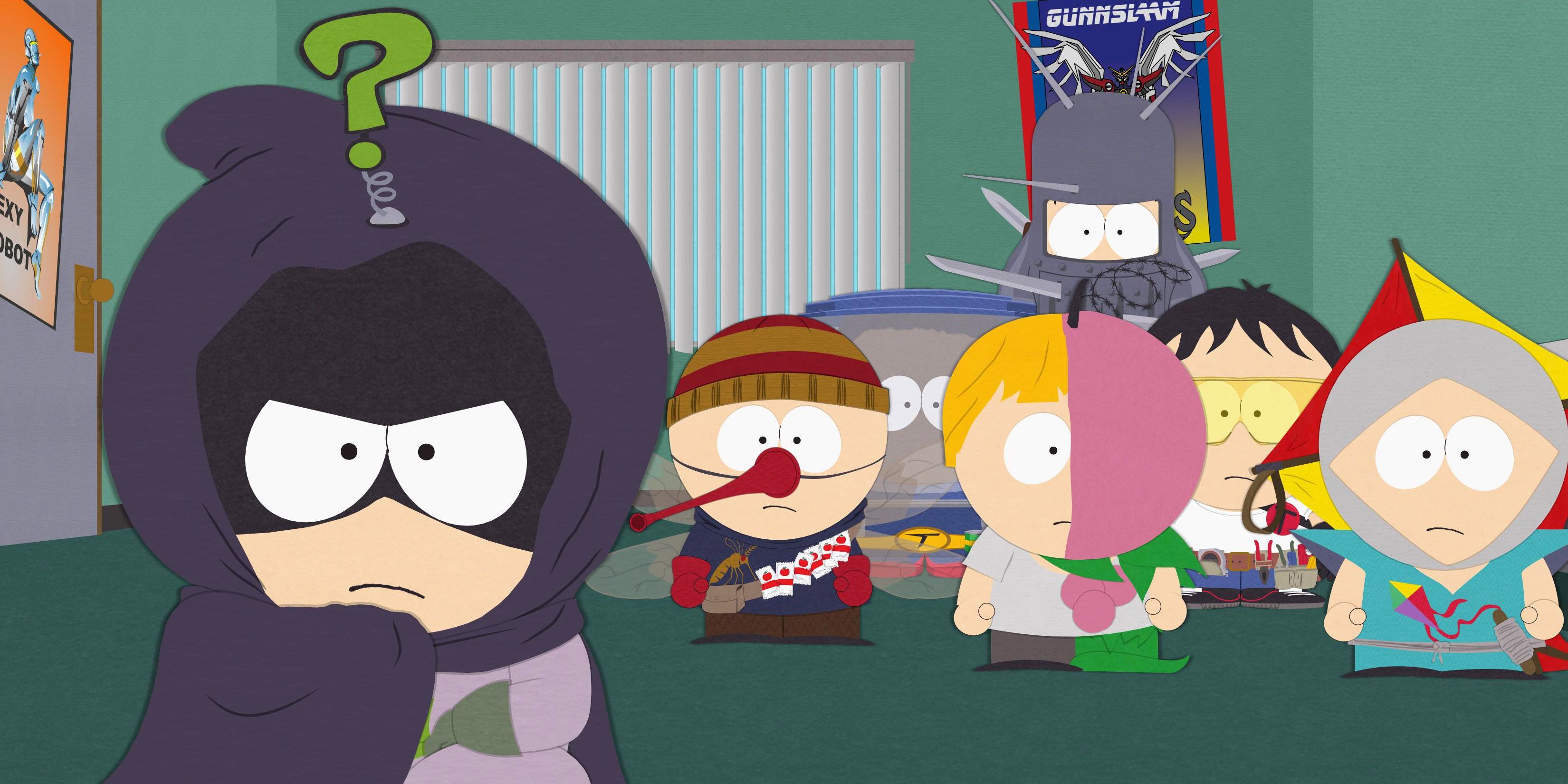 Kenny as Mysterion in South Park