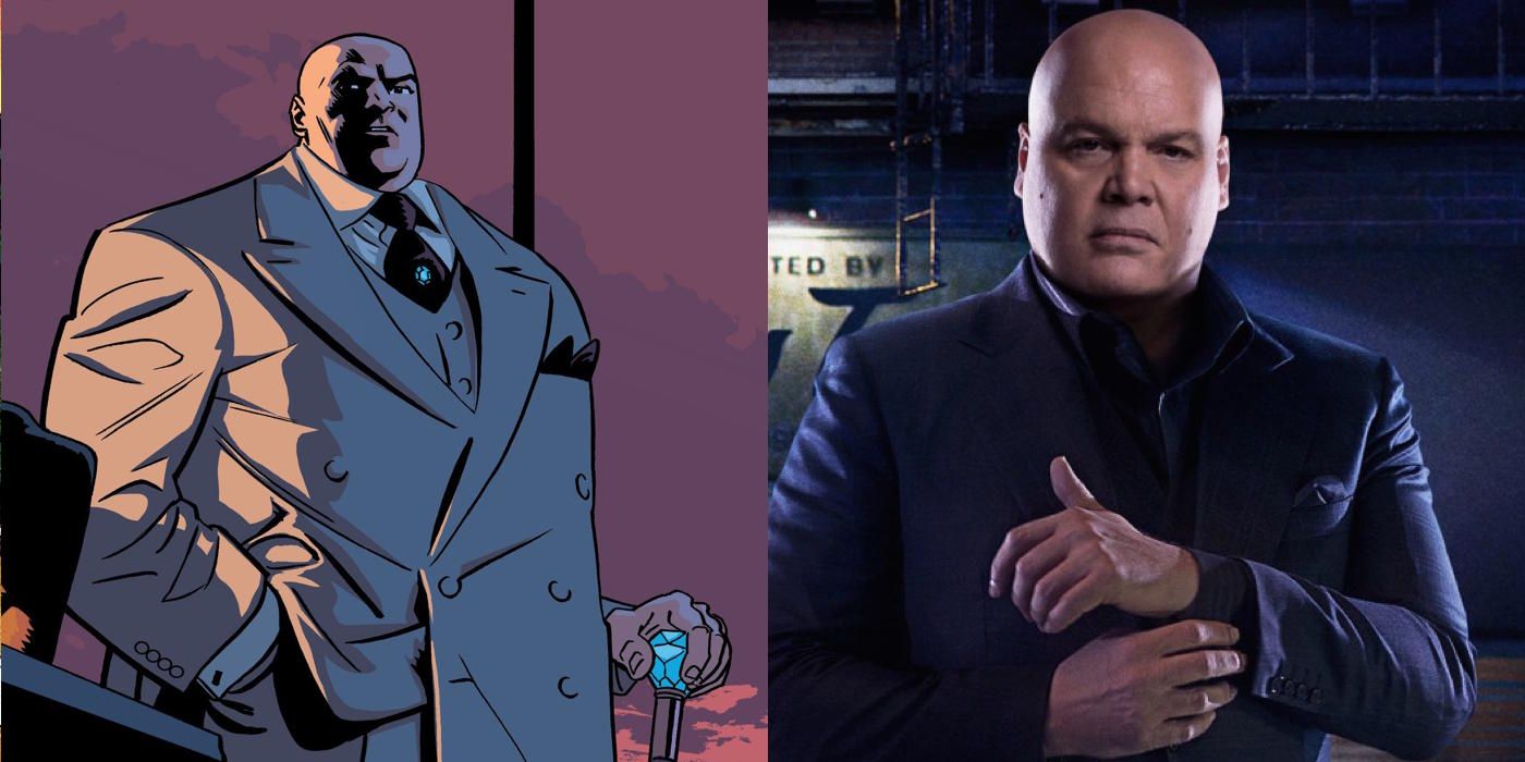 Kingpin from Marvel Comics and Daredevil on Netflix
