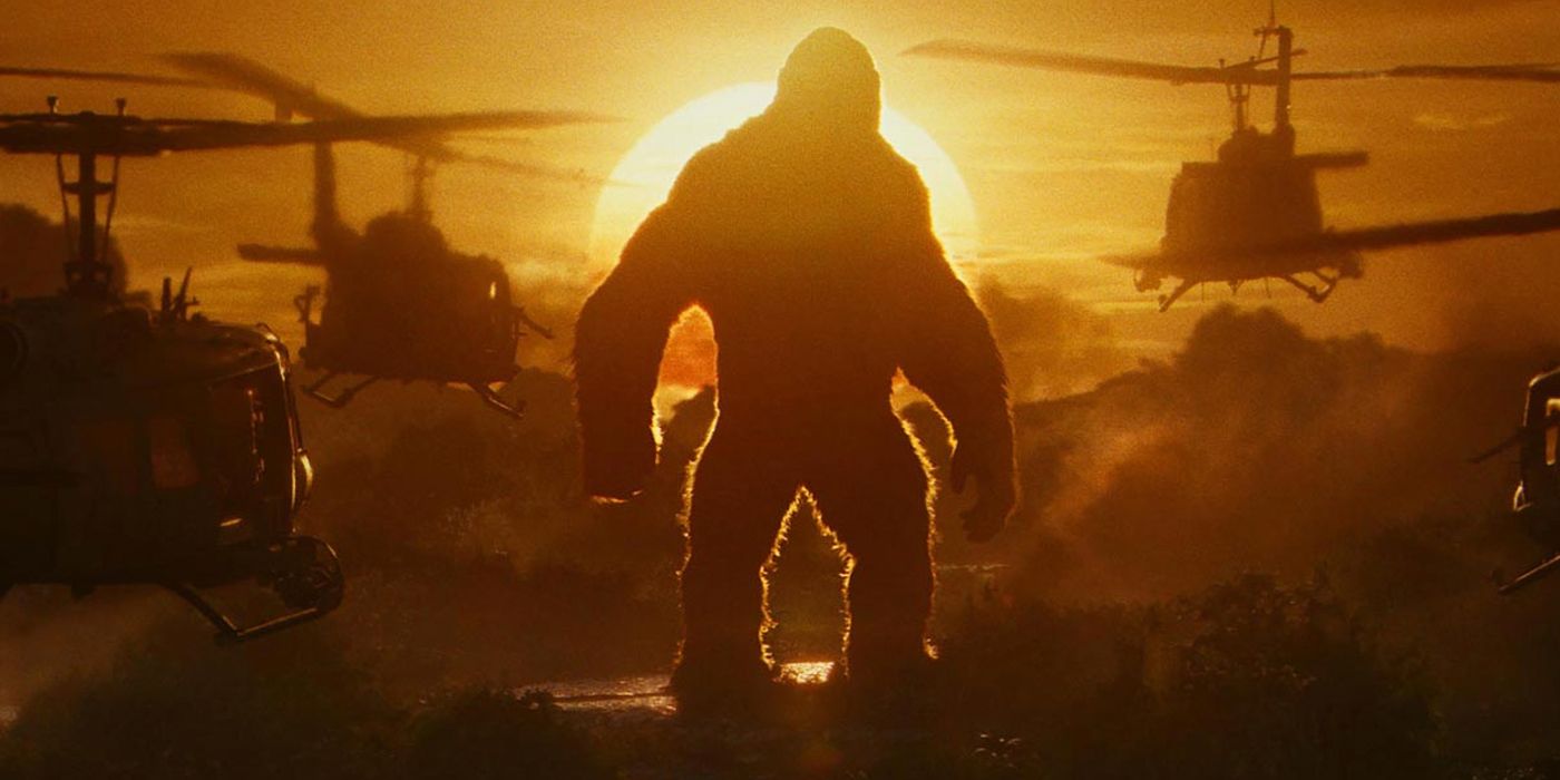 Kong Skull Island with Helicopters