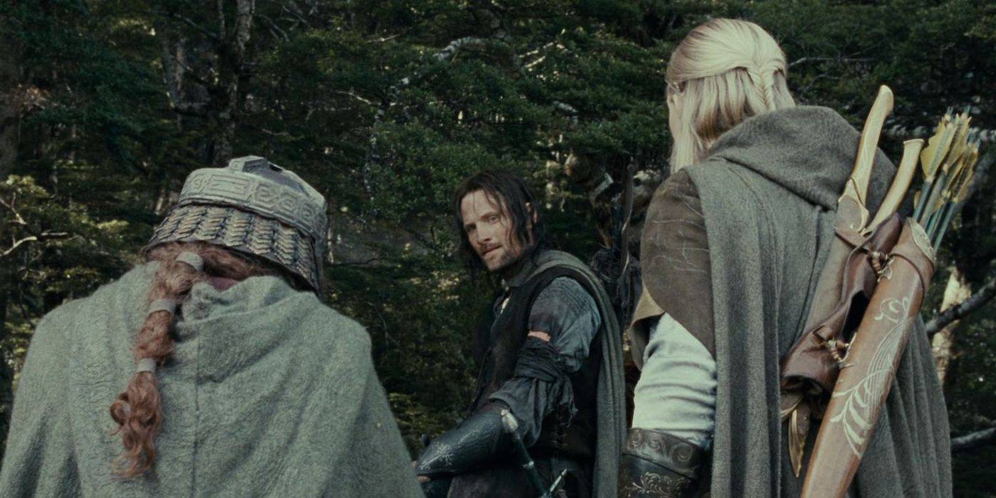Legolas Aragorn e Gimli em O Senhor dos Anéis