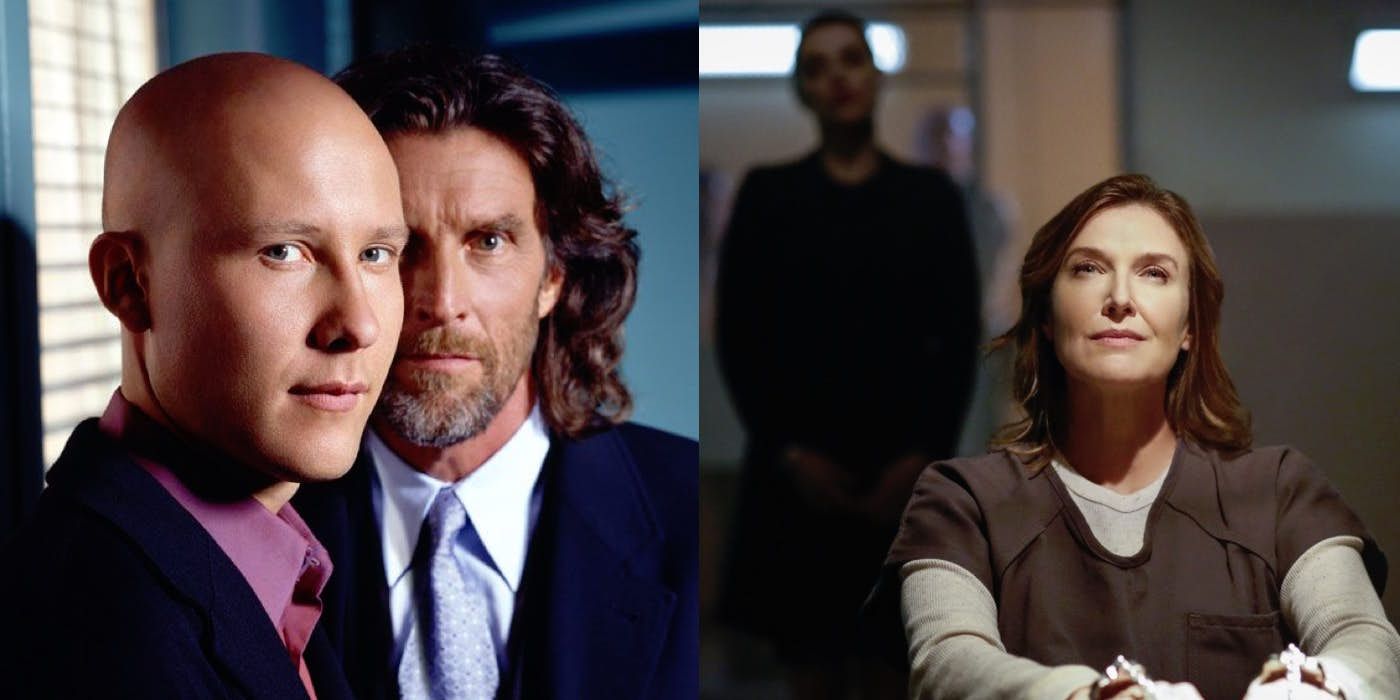 Lex and Lionel Luthor on Smallville and Lena and Lillian on Supergirl