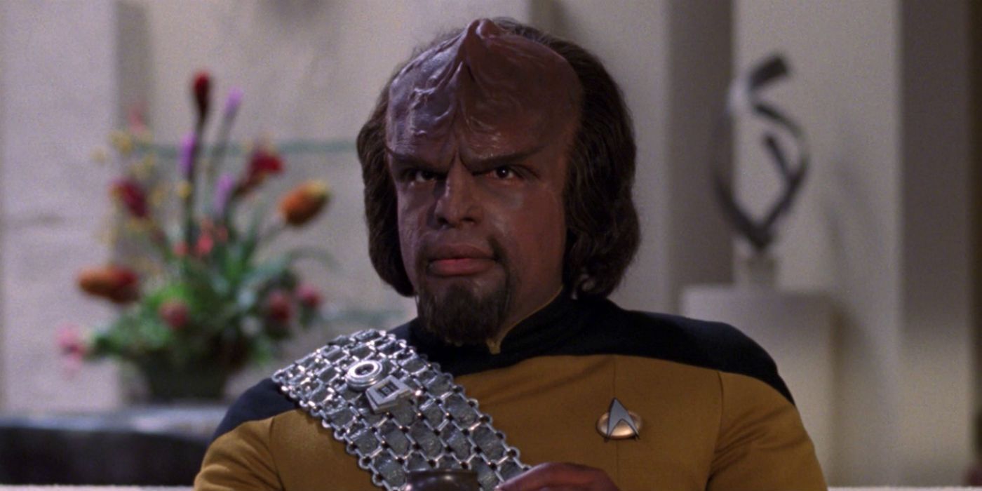 Lieutenant Worf in Star Trek the Next Generation