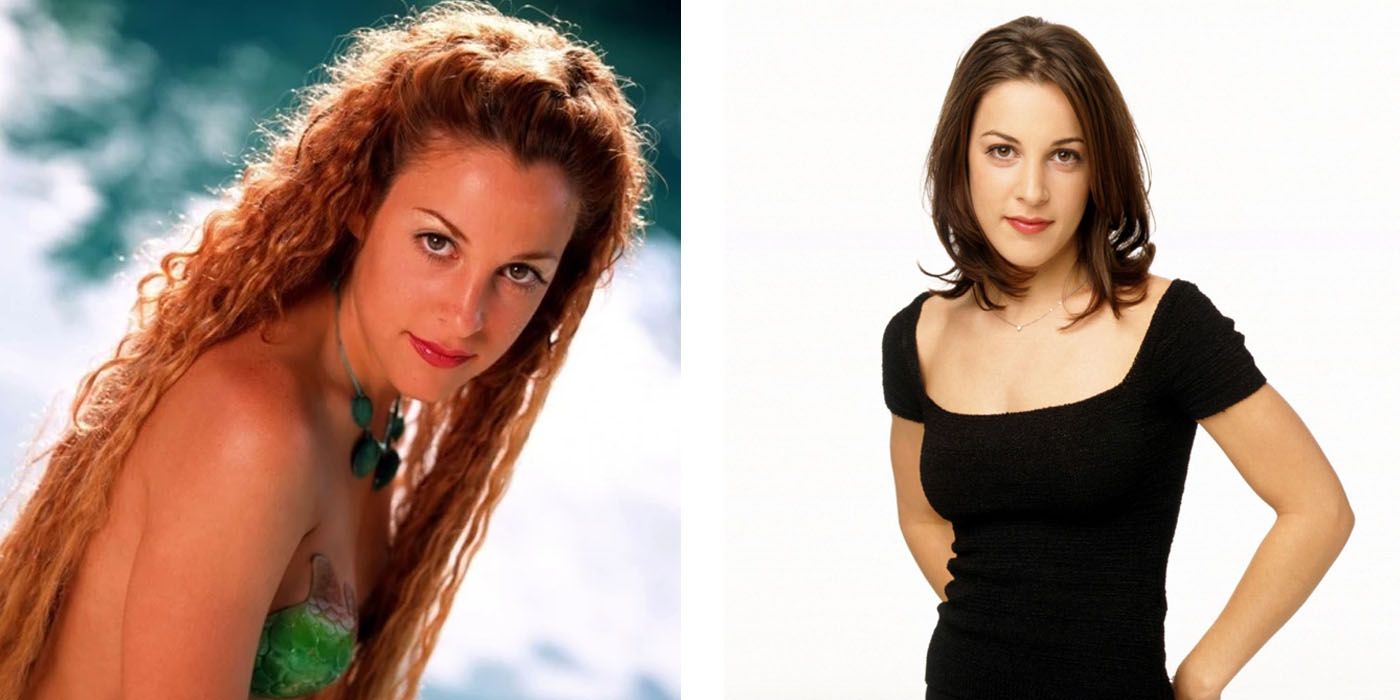 Lindsay Sloane as Fin in Sabrina Down Under (left), Lindsay Sloane as Valerie in Seasons Two to Four of Sabrina the Teenage Witch (right)