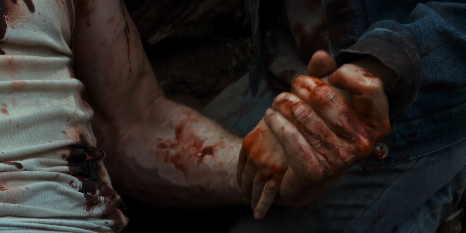 Logan Holds Laura X-23 Hand Bloody