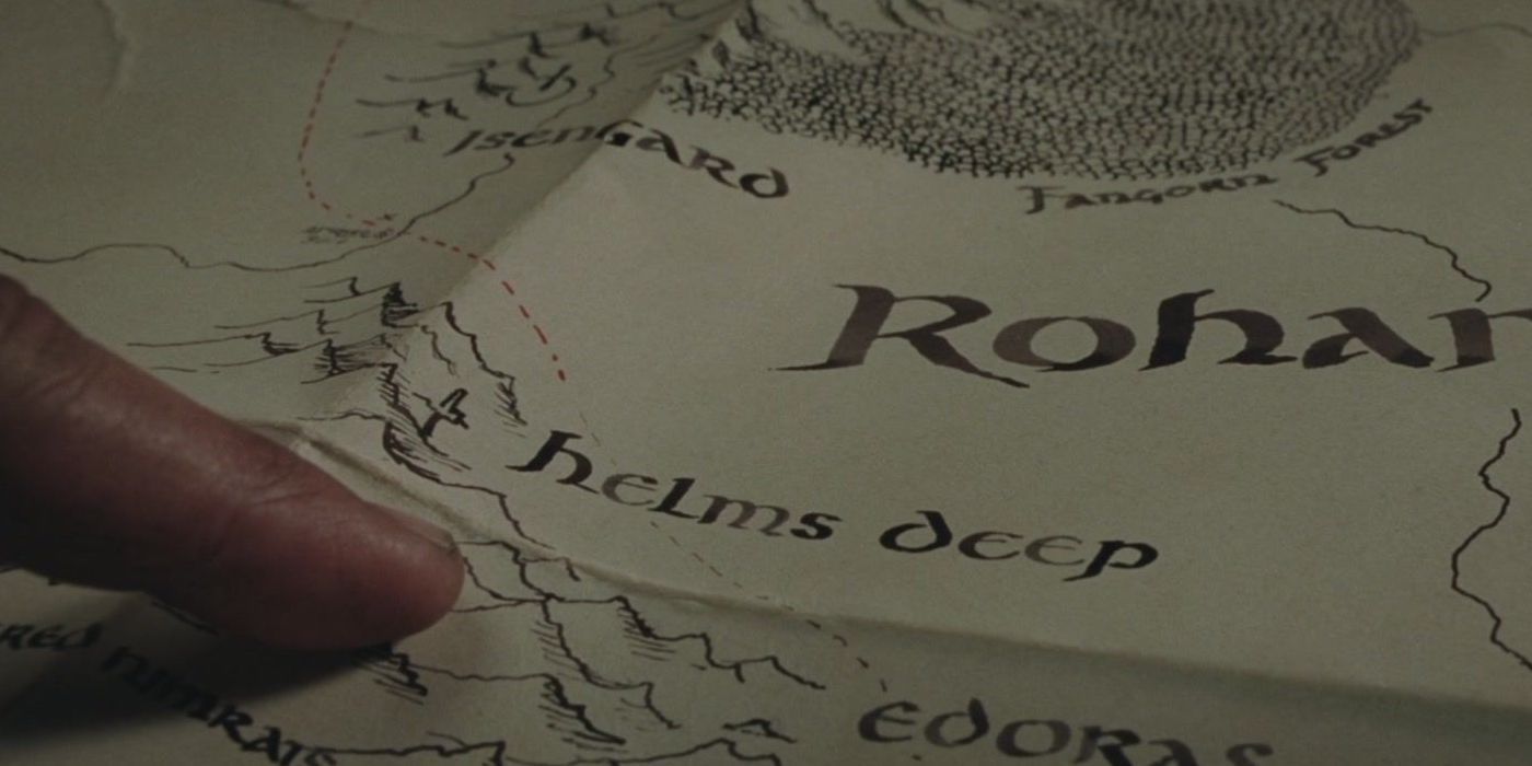 The Helm's Deep Map in Lord of the Rings 