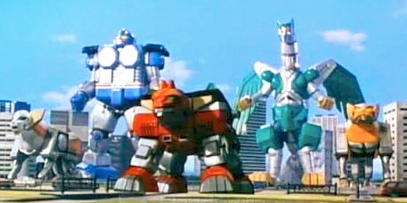 Zords from Power Rangers Lost Galaxy