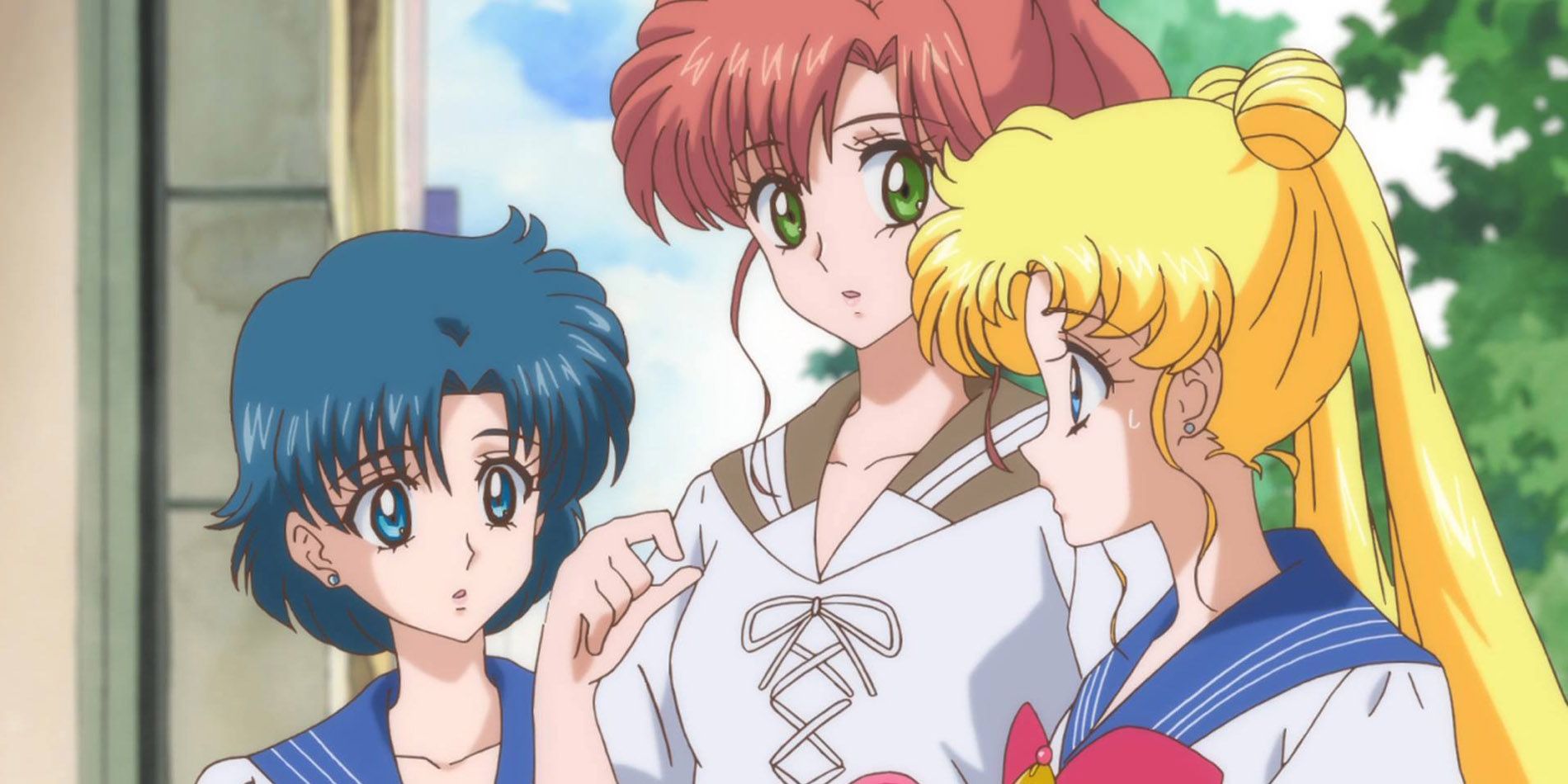Makoto with Ami and Usagi in Sailor Moon Crystal