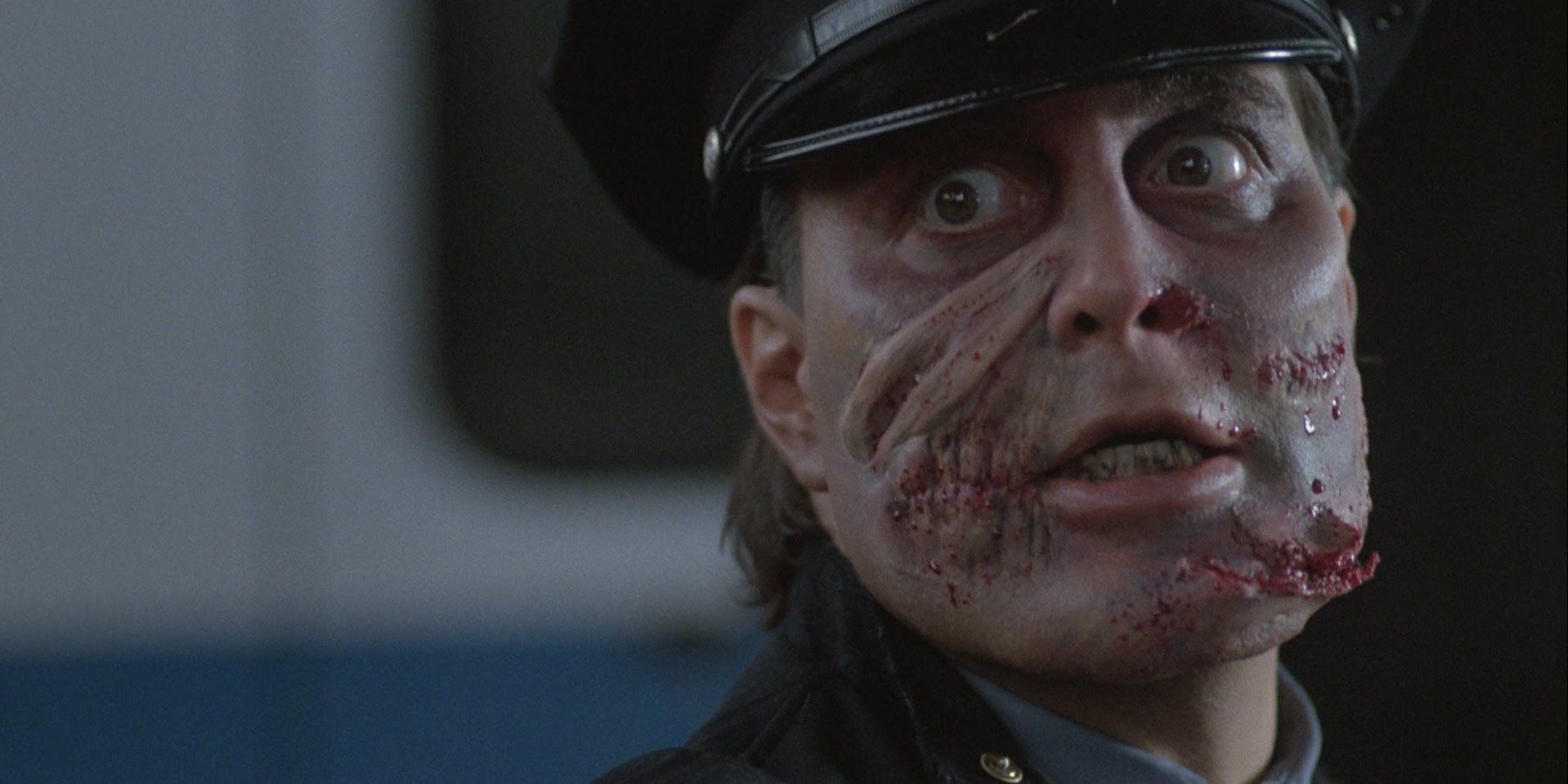 Matt Cordell's face in Maniac Cop 1988