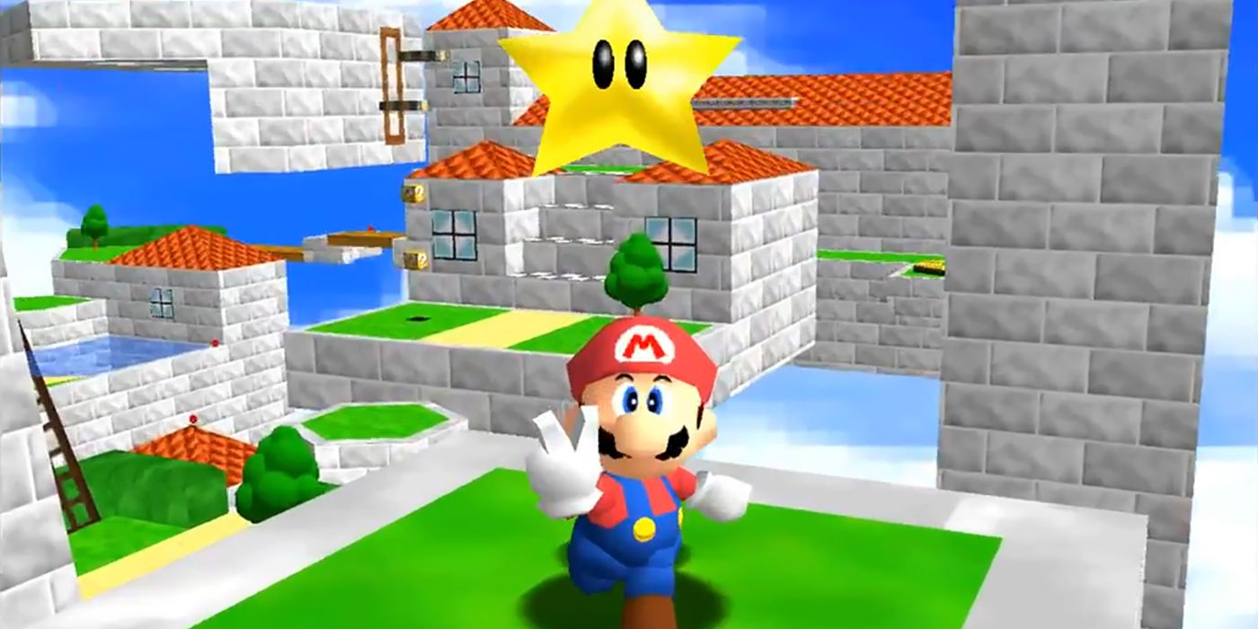 Mario Peace Sign In Super Mario 64