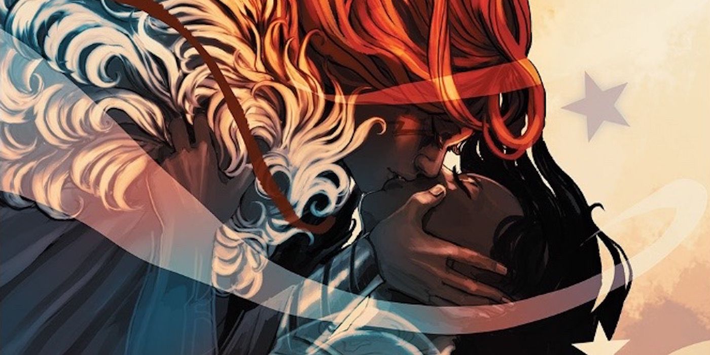 Marvel's Angela and Sera Kissing from Queen of Hel