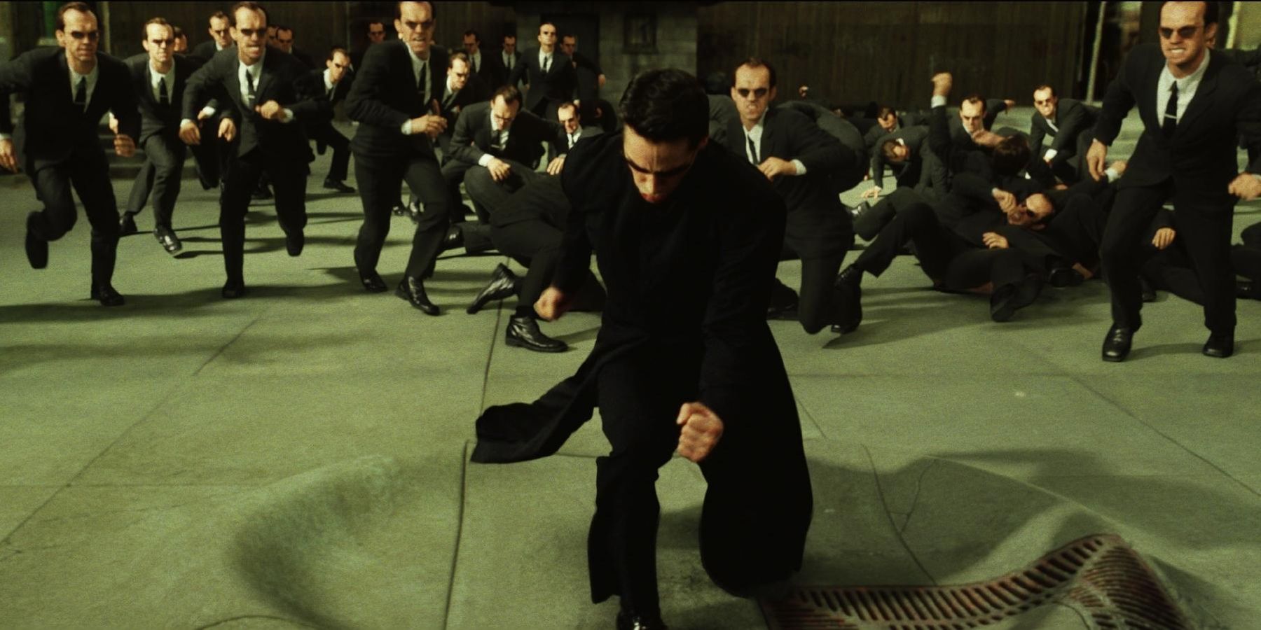 Matrix Neo vs Army of Agent Smith