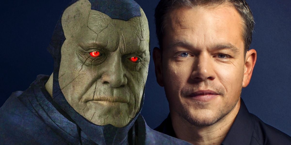 Matt Damon is Darkseid in Justice League