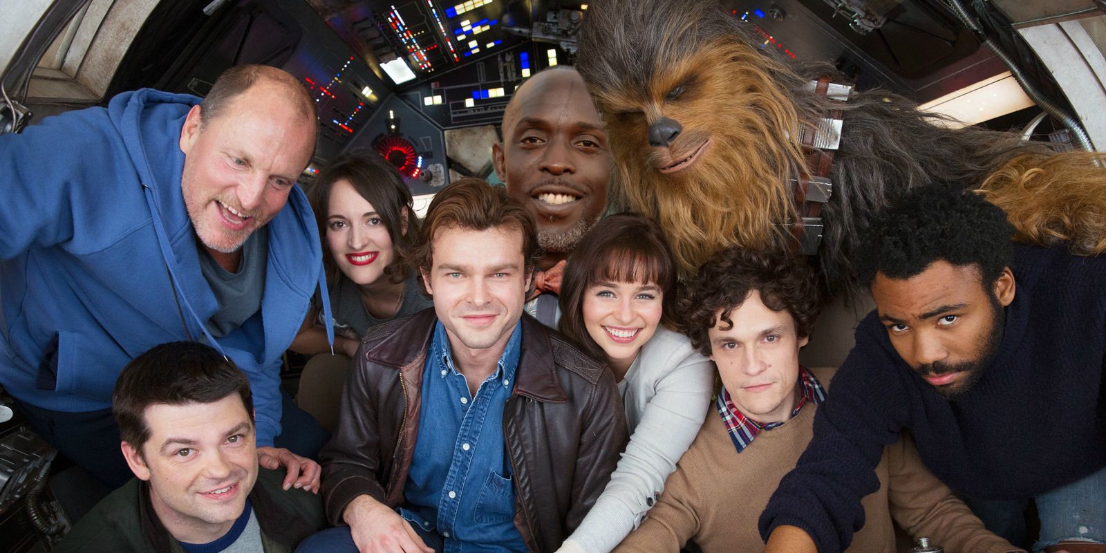 Michael K. Williams with Han Solo cast