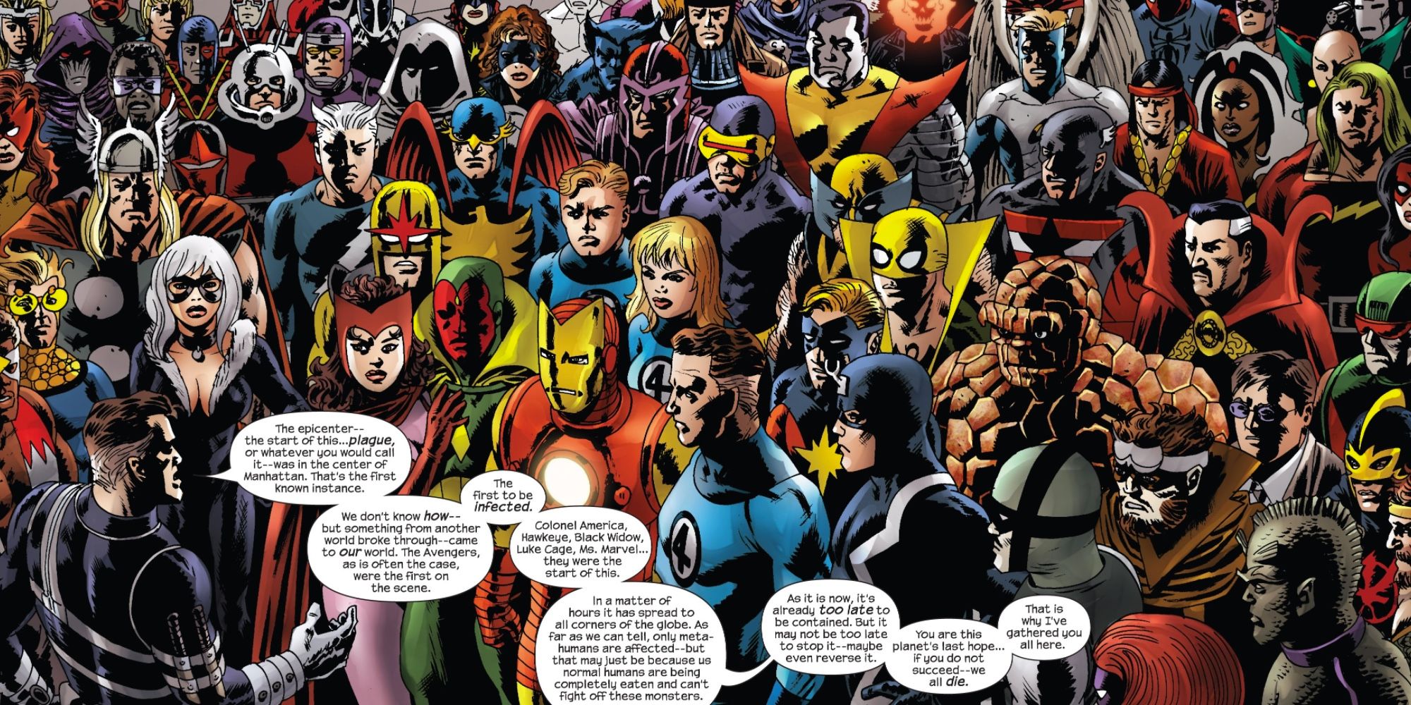 Nick Fury Calls A Superhero Meeting in Marvel Zombies
