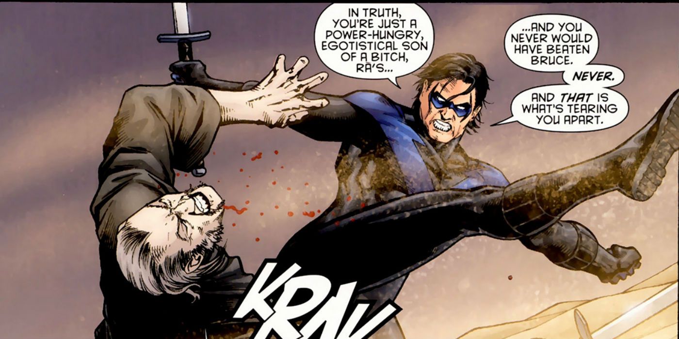 Nightwing vs. Ra's al Ghul in Nightwing 152