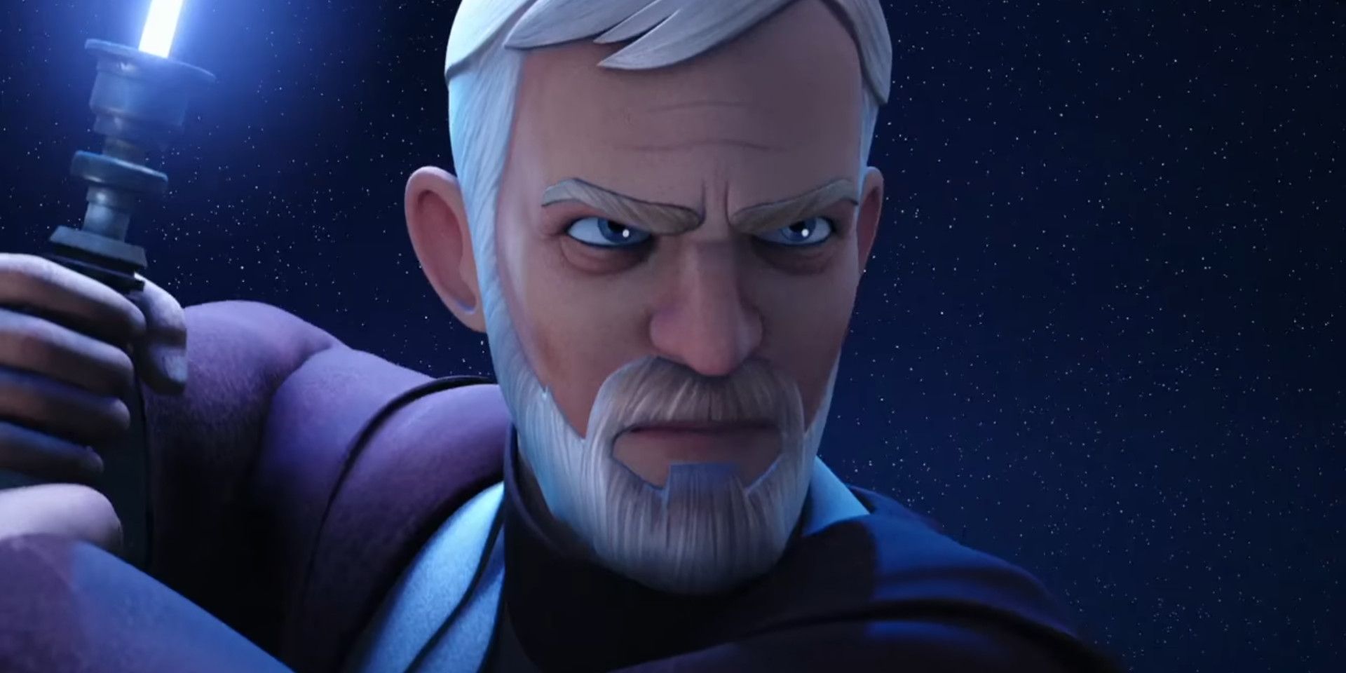 Obi-Wan prepares to fight Maul on Tatooine in Star Wars Rebels