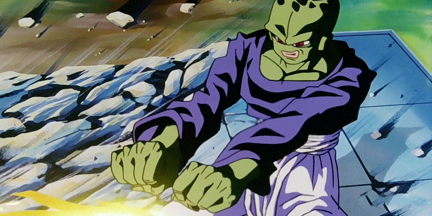 Pikkon using his powers in Dragon Ball Z.
