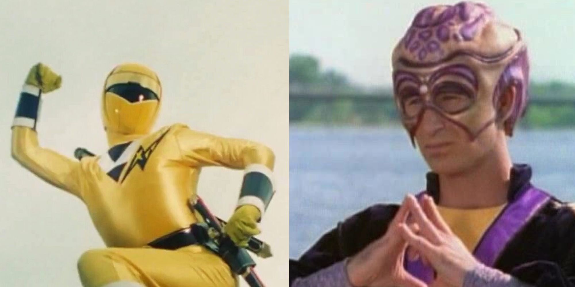 Power Rangers Alien Rangers Yellow Ranger Tideus