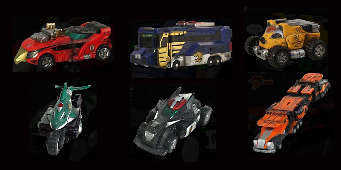 Zords from Power Rangers RPM