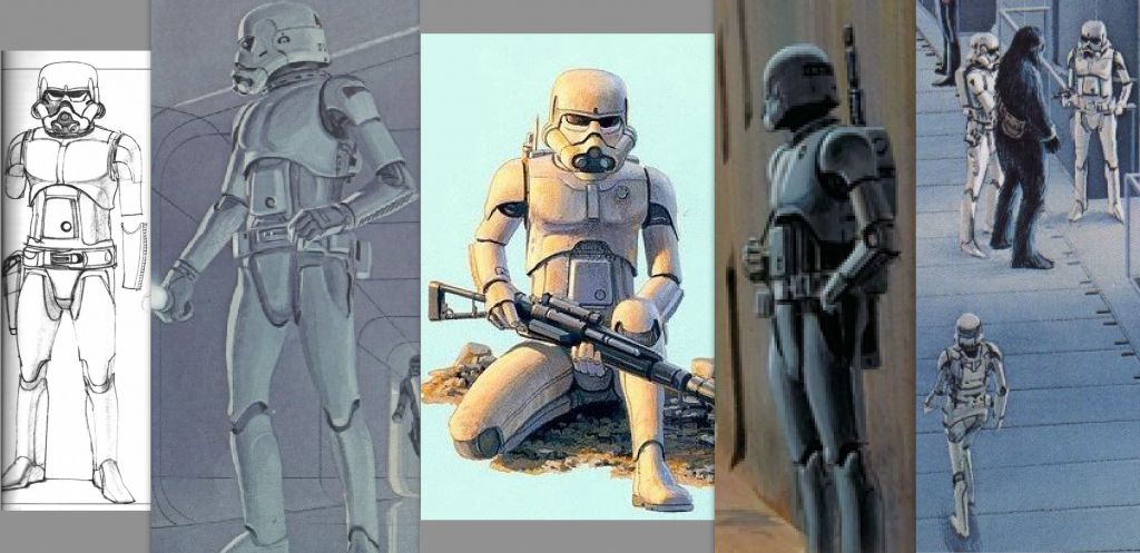 Ralph McQuarrie Stromtropper Designs for Star Wars