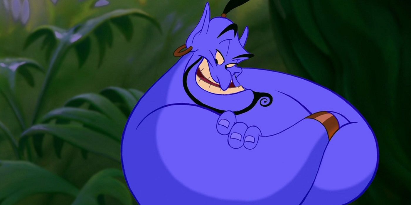 Genie in animated Disney Aladdin