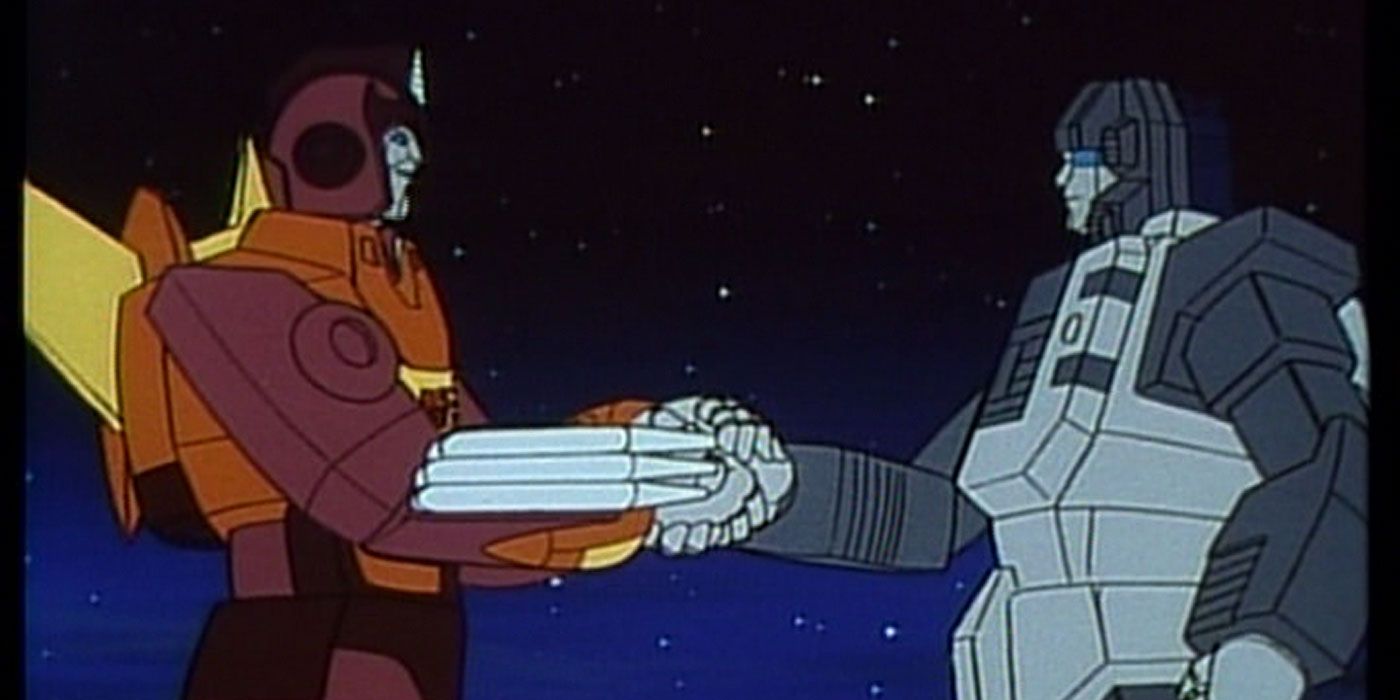 Rodimus Prime and Fortress in Headmasters