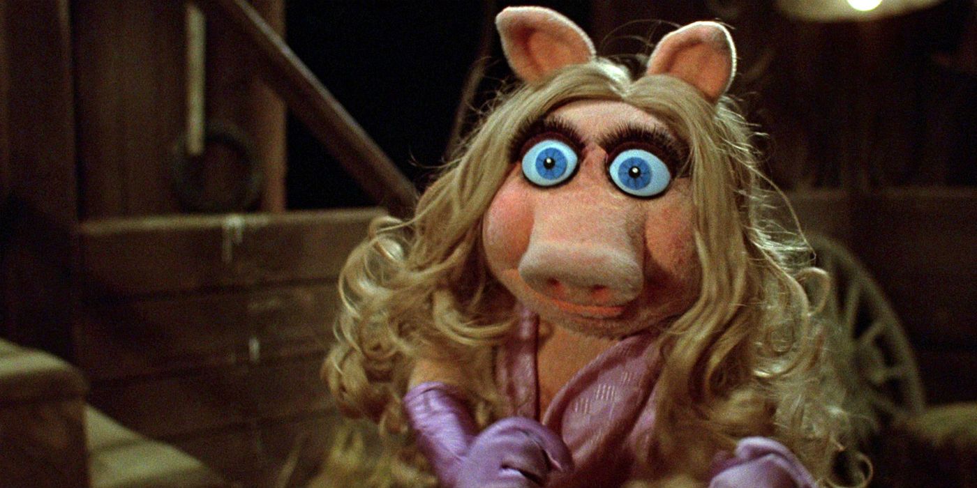 Shocked Miss Piggy in the Muppets Movie
