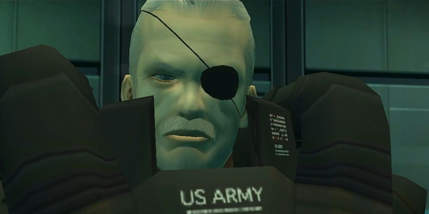 Solidus Snake talking in Metal Gear Solid