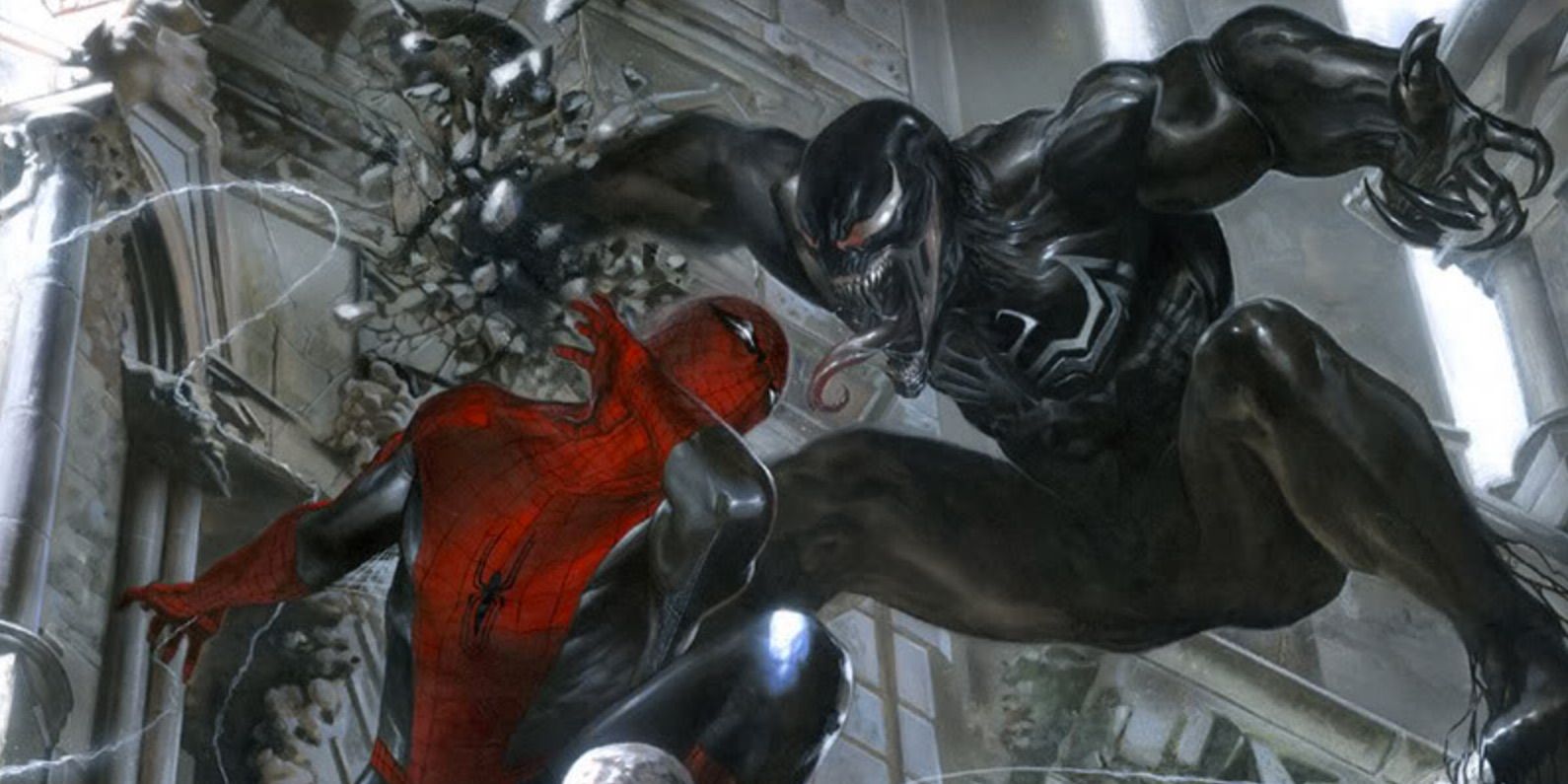 Spider-Man vs Venom in Web of Shadows comic