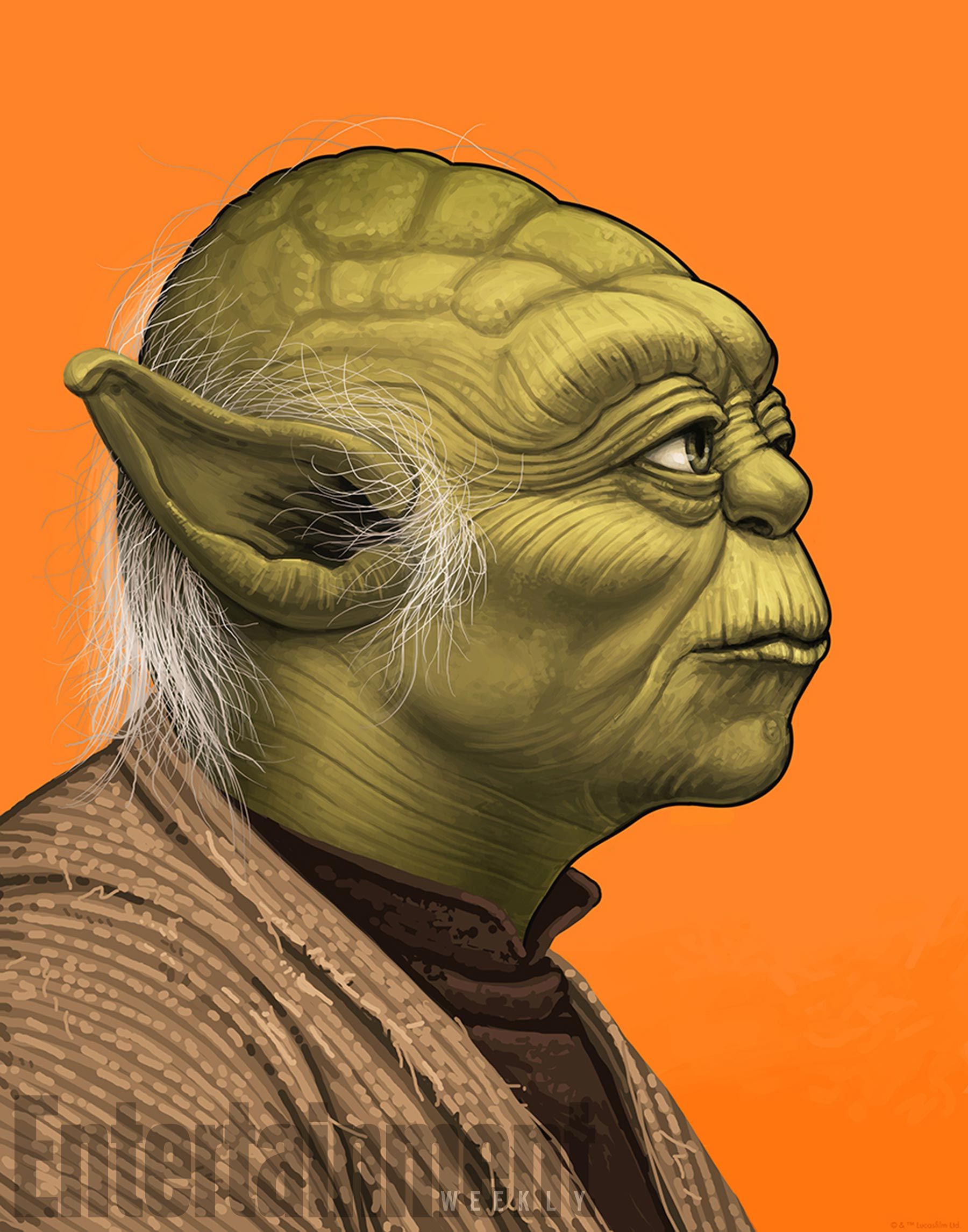 Star Wars Mike Mitchell Portrait - Yoda - EW