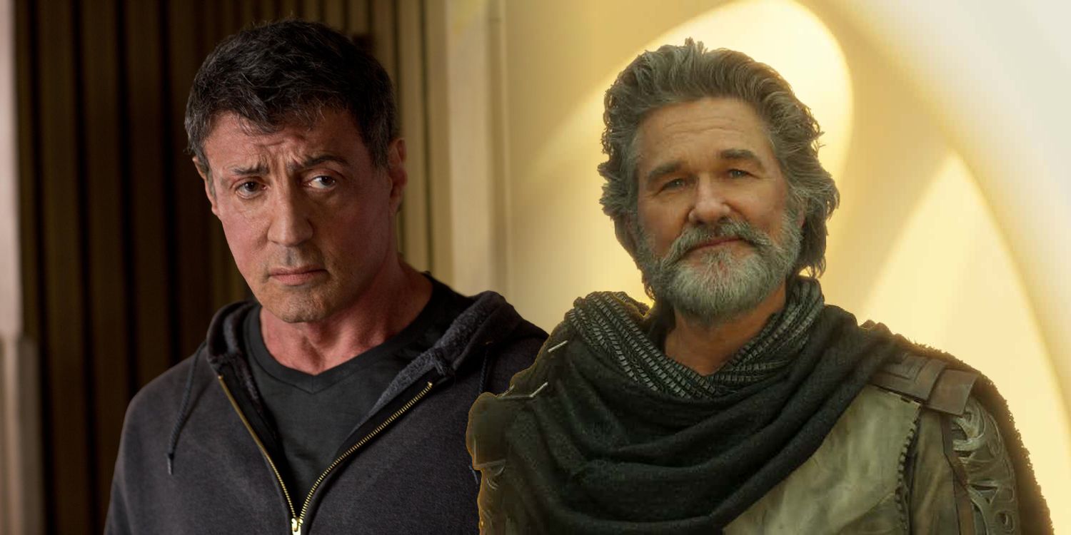 Sylvester Stallone and Kurt Russell Marvel