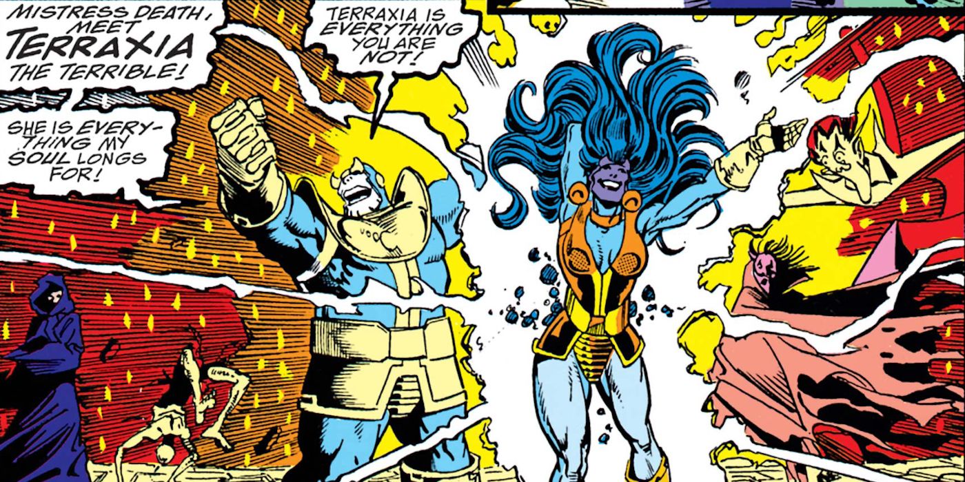Thanos creates Terraxia in Infinity Gauntlet