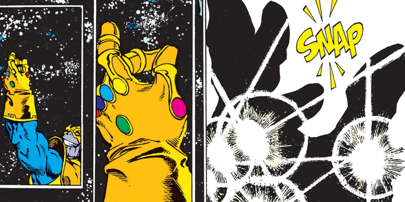 Thanos kills half the universe in Infinity Gauntlet