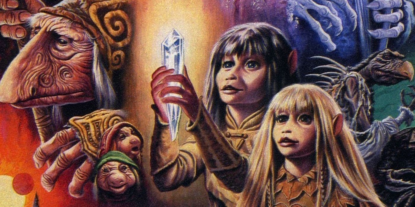 A poster for The Dark Crystal featuring the main characters. 