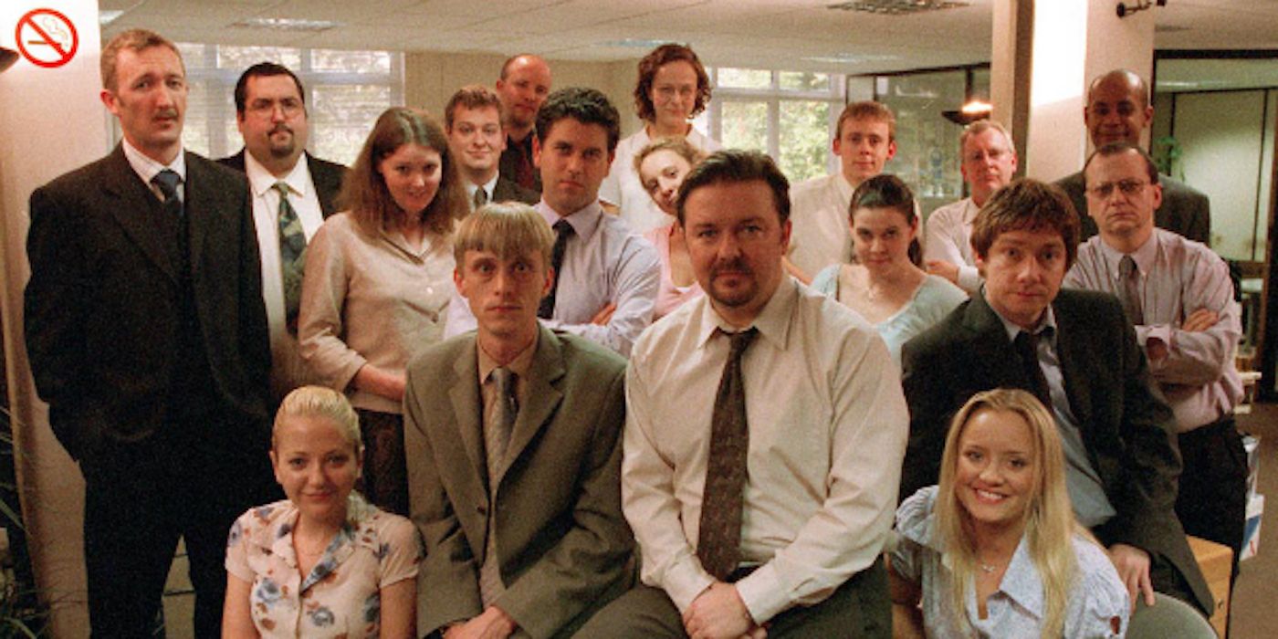 Ricky Gervais and the cast of the British version of The Office