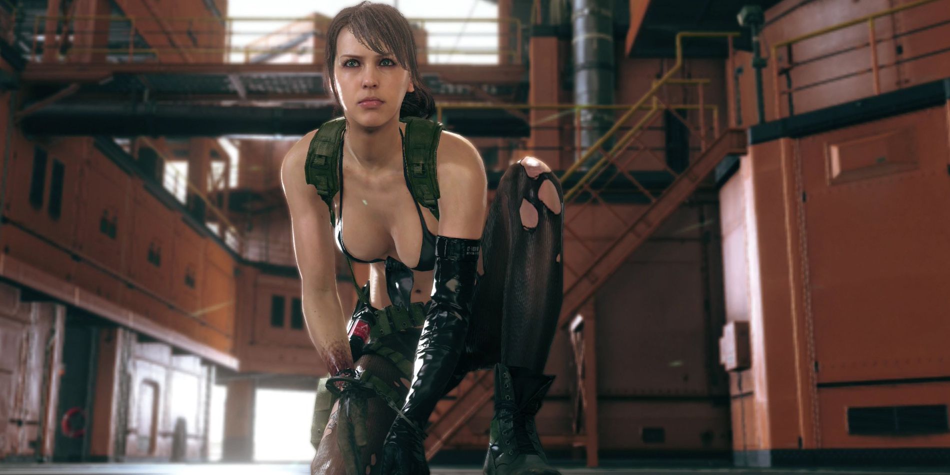 Quiet crouches in Metal Gear Solid