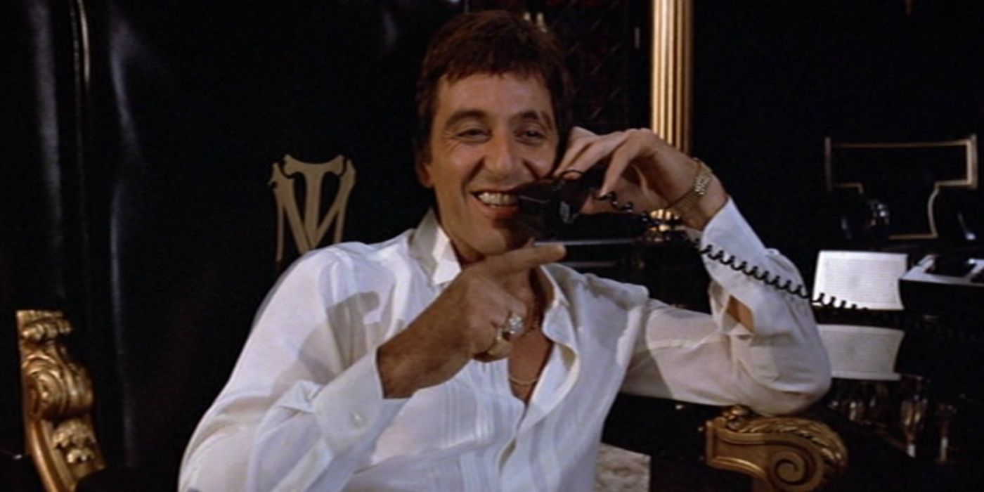 Tony Montana on the phone in Scarface