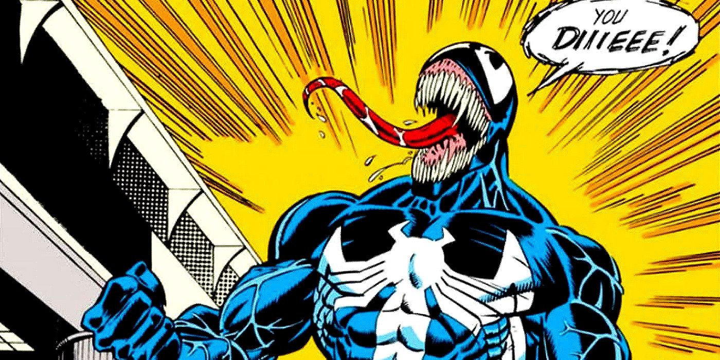 Eddie Brock as the original Venom in the Spider-Man comics