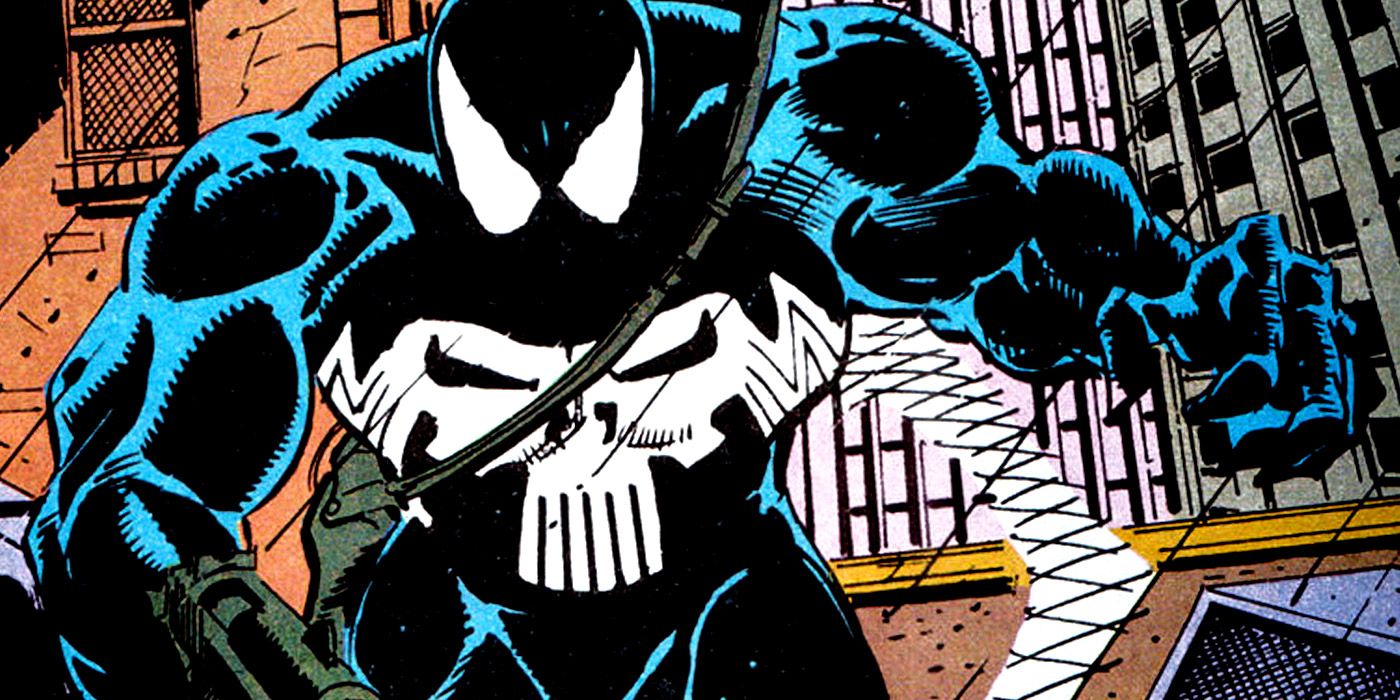 The Venom symbiote merged with the Punisher in What-If?