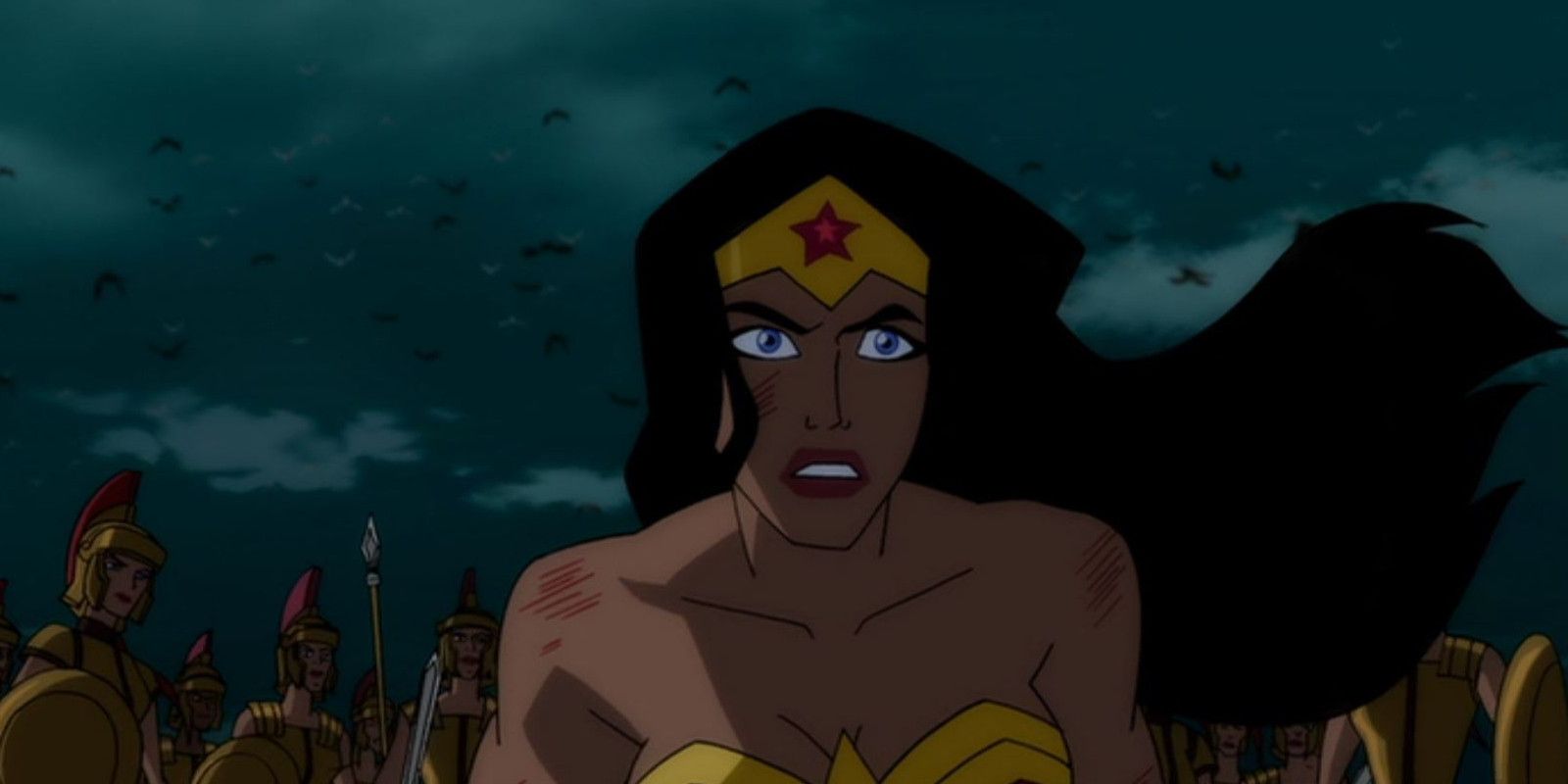 Wonder Woman With Battle Damage - Wonder Woman 2009