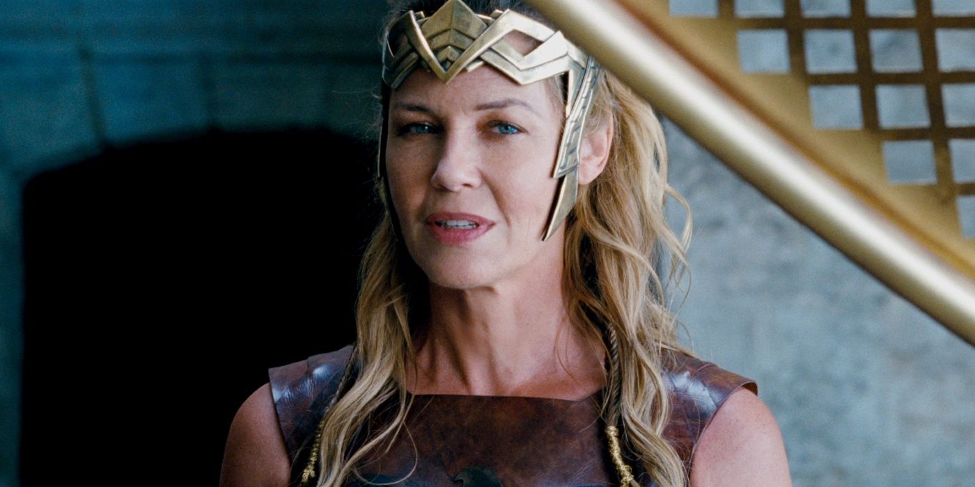 Queen Hippolyta smiling in Wonder Woman