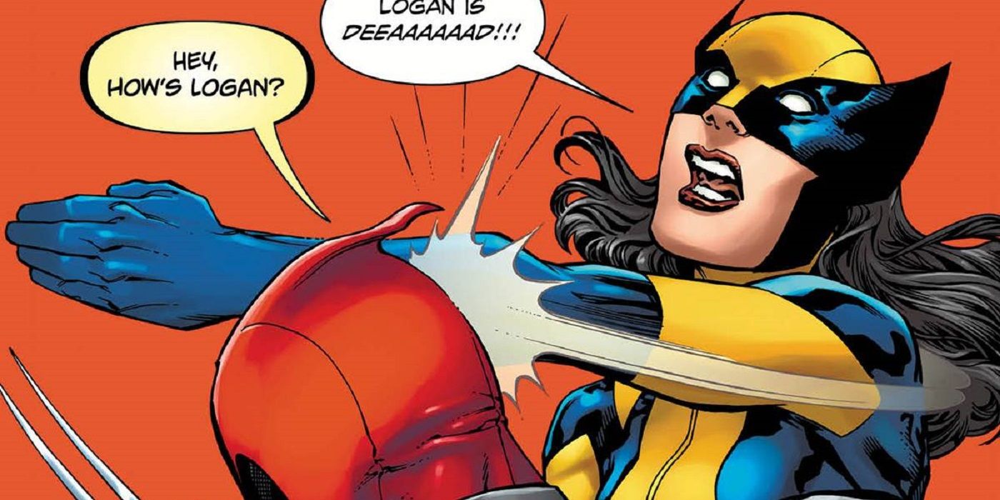 X-23 slaps Deadpool in parody of the Batman slapping Robin meme