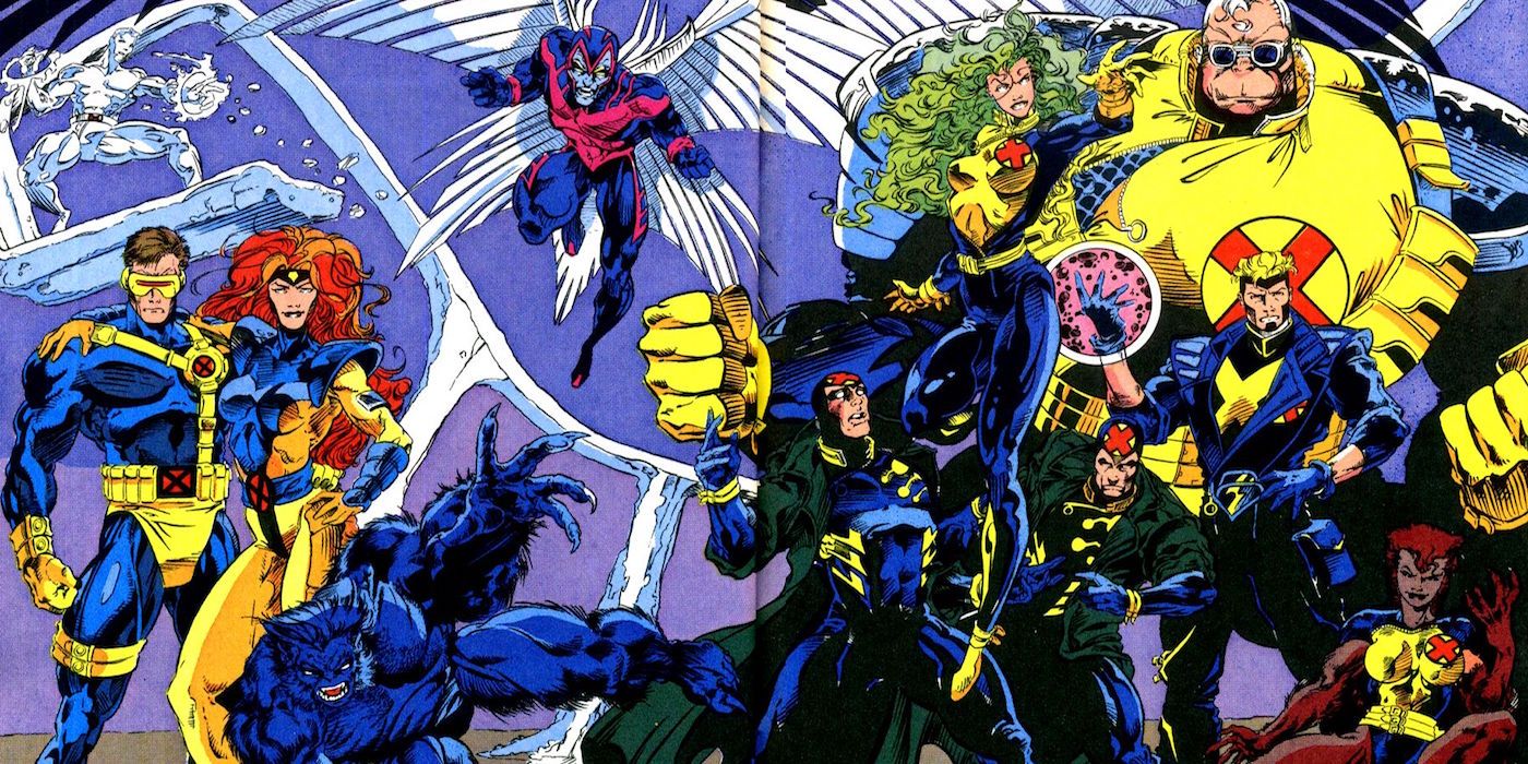 X-Factor Volume 1 Team of Polaris, Wolfsbane, and Havok with X-Men Cyclops, Iceman, Beast, and Angel
