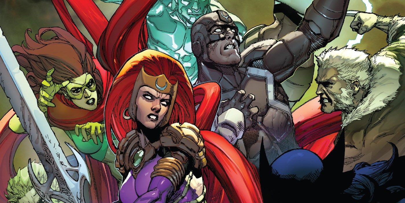X-Men Inhumans War Comic Art