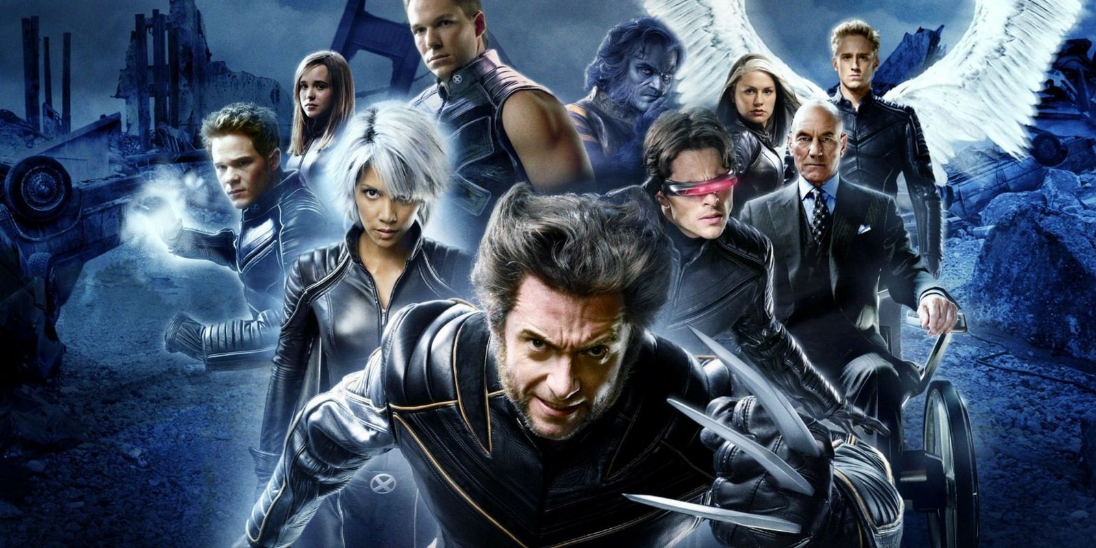 Poster for X-Men The Last Stand featuring Wolverine, Storm, Professor X