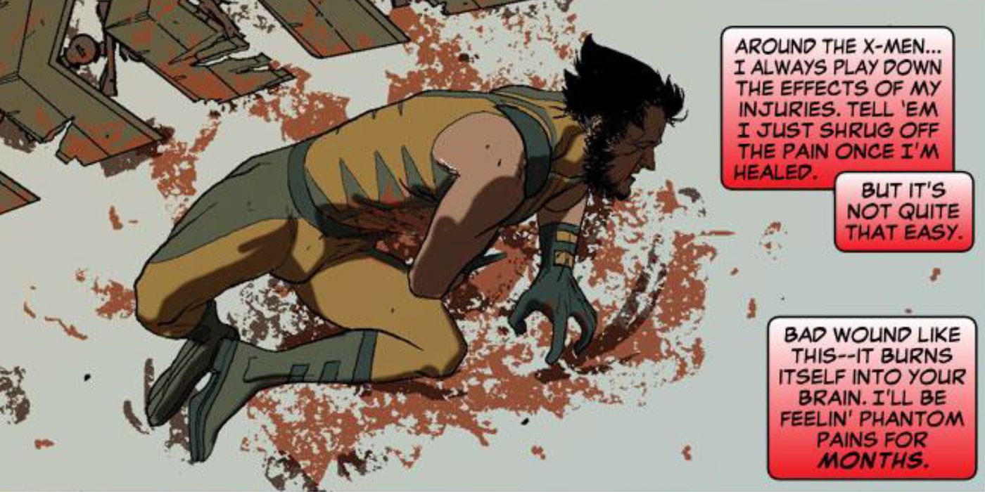 Wolverine anticipates phantom pain despite his healing factor
