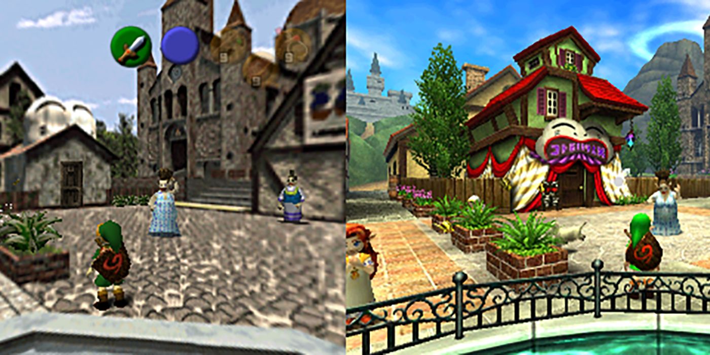 Zelda Ocarina 1998 vs 2011