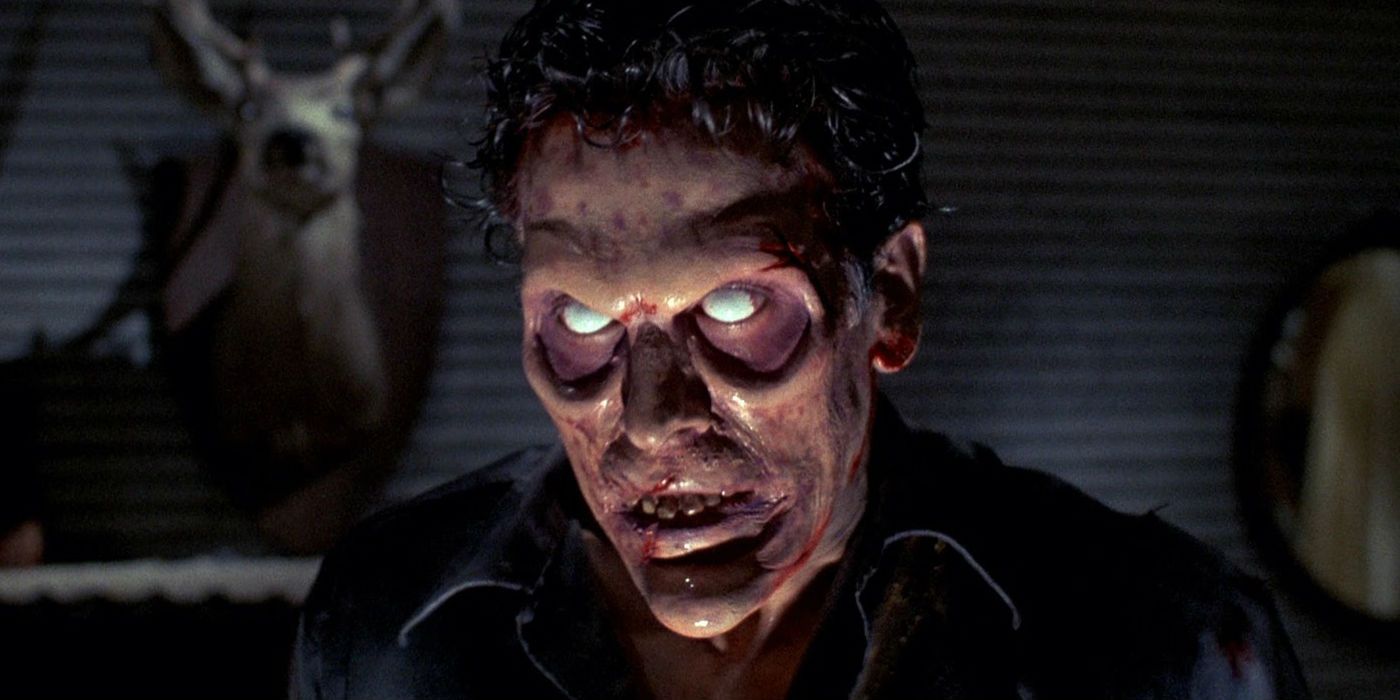 Bruce Campbell demon in Evil Dead 2