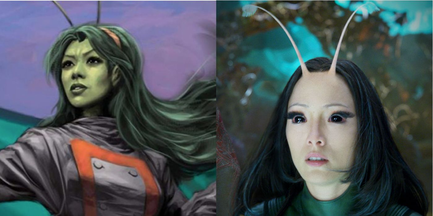 Mantis as she appears in the comics and Guardians of the Galaxy Vol. 2